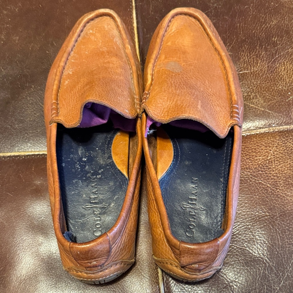 Cole Haan Men's Tan Leather Loafers